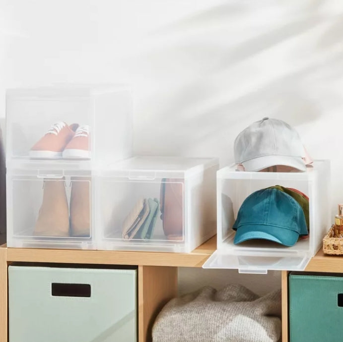 Stackable Small Bin Front Opening Clear - Brightroom™