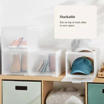 Stackable Small Bin Front Opening Clear - Brightroom™