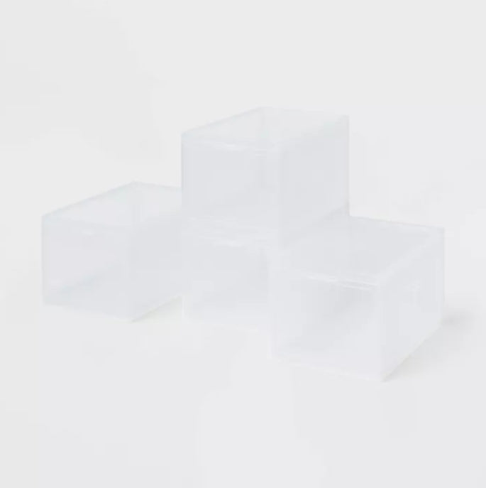 Stackable Small Bin Front Opening Clear - Brightroom™