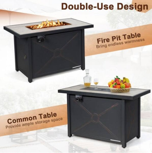 (New) Outdoor Propane Fire Pit Table