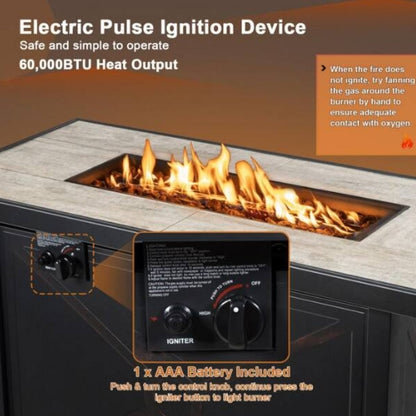 (New) Outdoor Propane Fire Pit Table