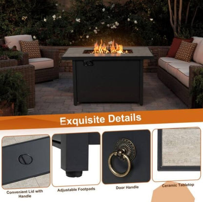 (New) Outdoor Propane Fire Pit Table