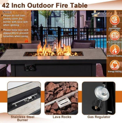 (New) Outdoor Propane Fire Pit Table