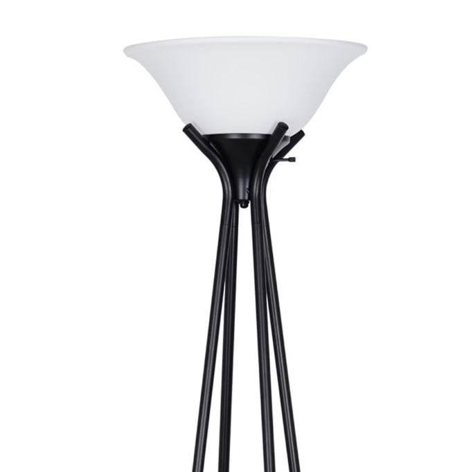 Mainstays Charcoal Finish Metal Etagere Floor Lamp