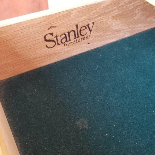 Stanley Furniture Art Deco Dresser With Matching Mirror