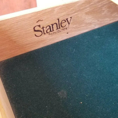 Stanley Furniture Art Deco Dresser With Matching Mirror