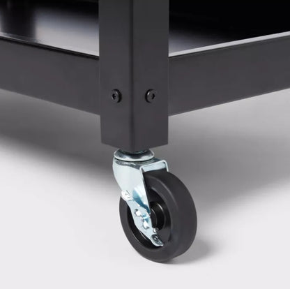 3 Tier Metal Rolling Service Cart - Brightroom