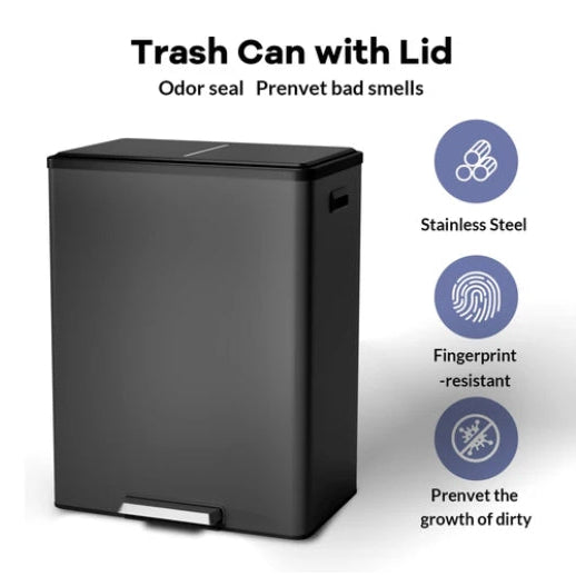 Garvee Step Dual Trash Can