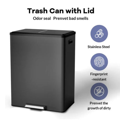 Garvee Step Dual Trash Can