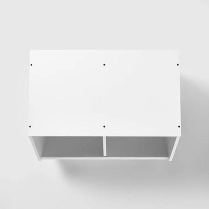 Stackable Laminate 2-Compartment Kids' Storage Bin