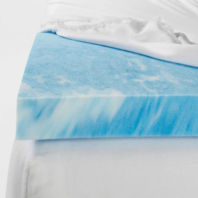 King 2" Cool Touch Memory Foam Mattress Topper