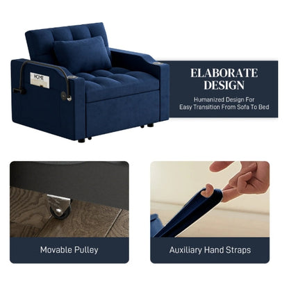 Wiilayok 3 in 1 Single Sleeper Sofa Chair
