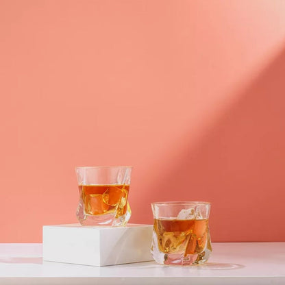 (New) JoyJolt Aurora Whiskey Glasses - 7.6 oz - Set of 2