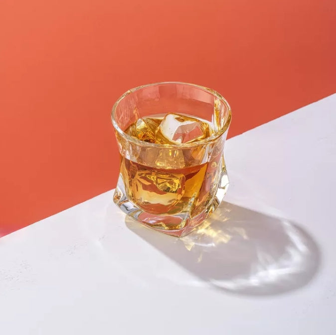 (New) JoyJolt Aurora Whiskey Glasses - 7.6 oz - Set of 2