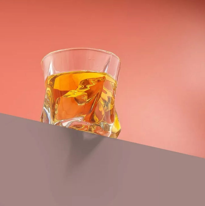 (New) JoyJolt Aurora Whiskey Glasses - 7.6 oz - Set of 2