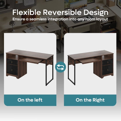 (New) Bestier Office Desk with Drawers
