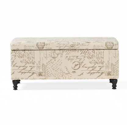 (New) Luke Fabric Storage Ottoman Bench