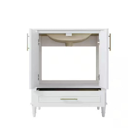 Single Sink Solid Wood Freestanding