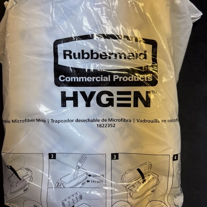 Rubbermaid HYGEN 18" Disposable Microfiber Mop Pads