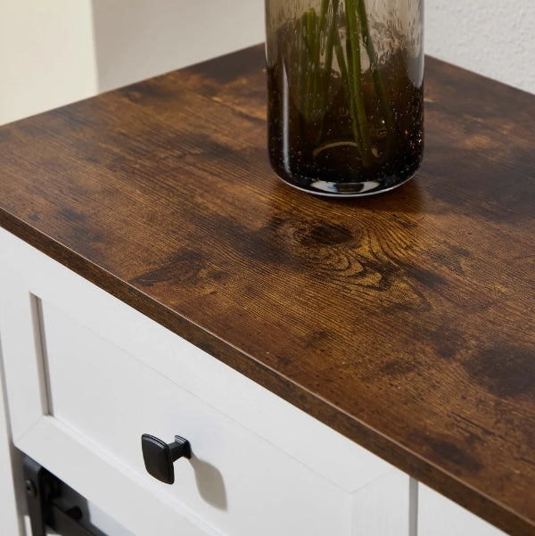 54"L Sideboard with Wine Rack and Storage Buffet Cabinet