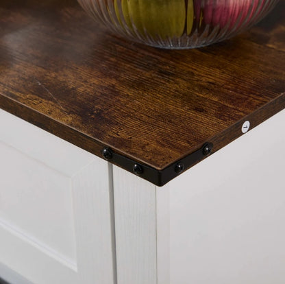 54"L Sideboard with Wine Rack and Storage Buffet Cabinet