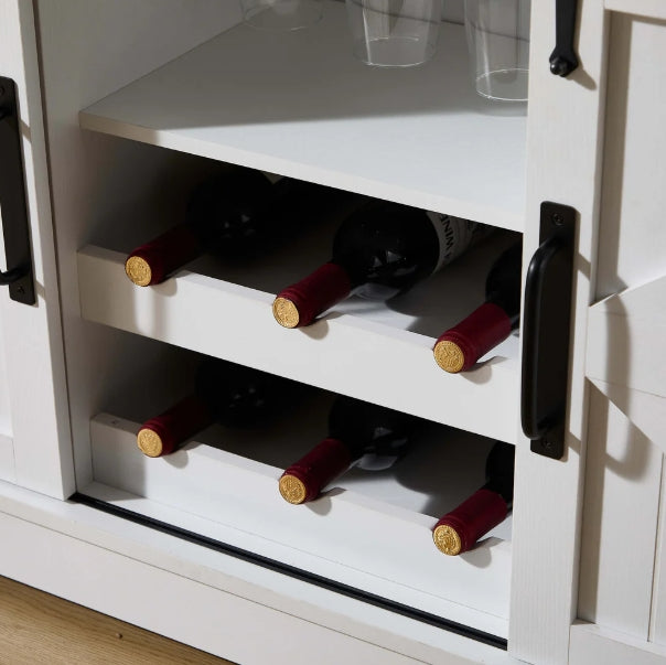 54"L Sideboard with Wine Rack and Storage Buffet Cabinet