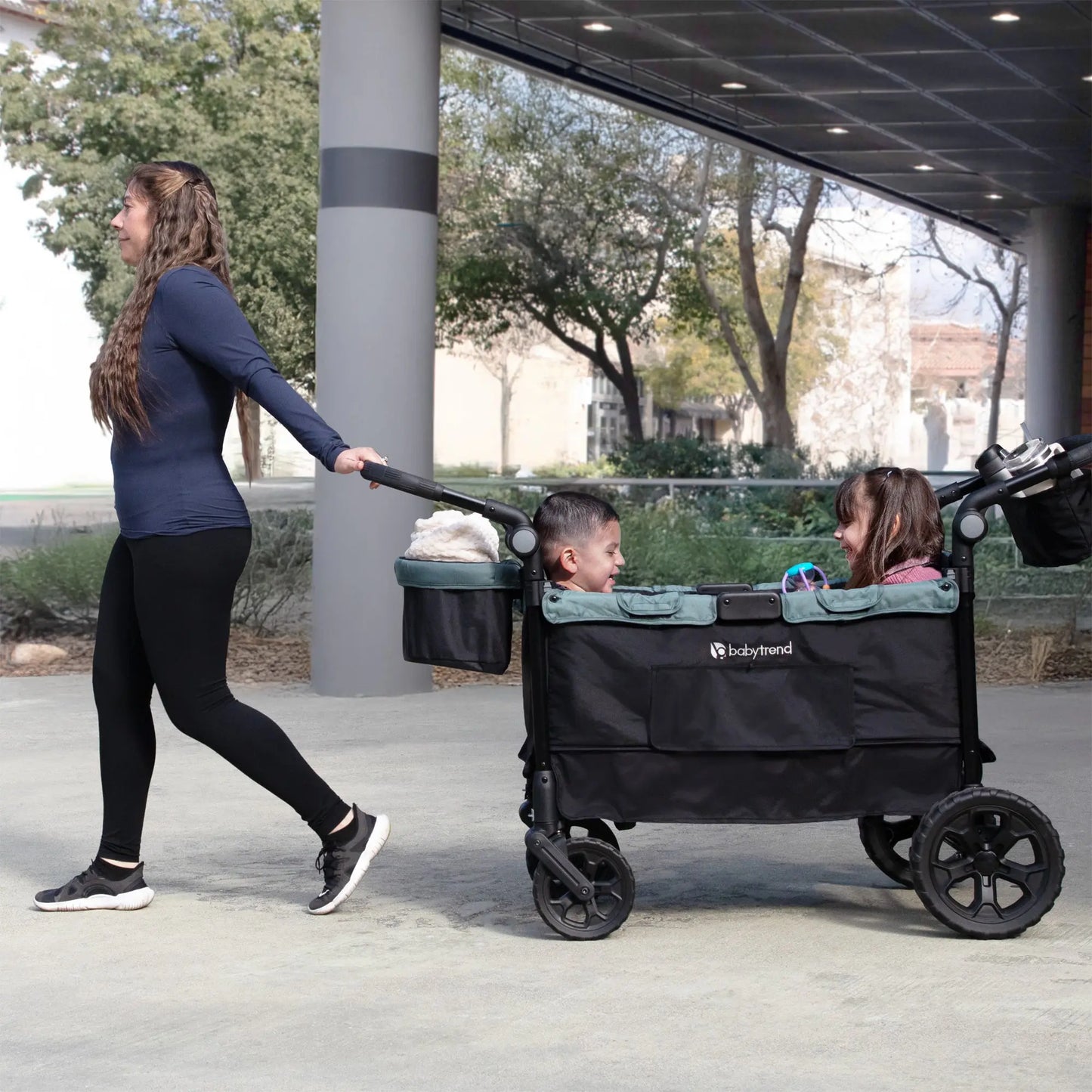 Baby Trend Quest PLUS 3-in-1 Stroller Wagon in Madrid Green