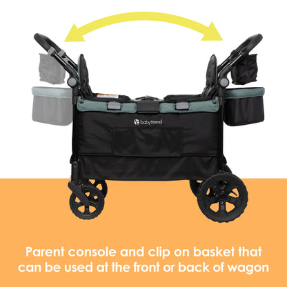 Baby Trend Quest PLUS 3-in-1 Stroller Wagon in Madrid Green