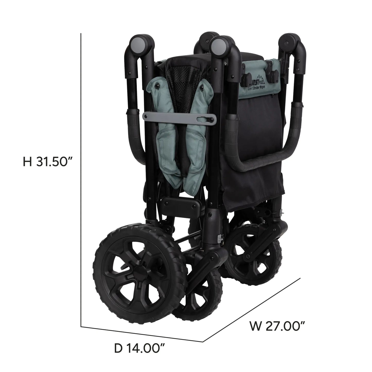 Baby Trend Quest PLUS 3-in-1 Stroller Wagon in Madrid Green