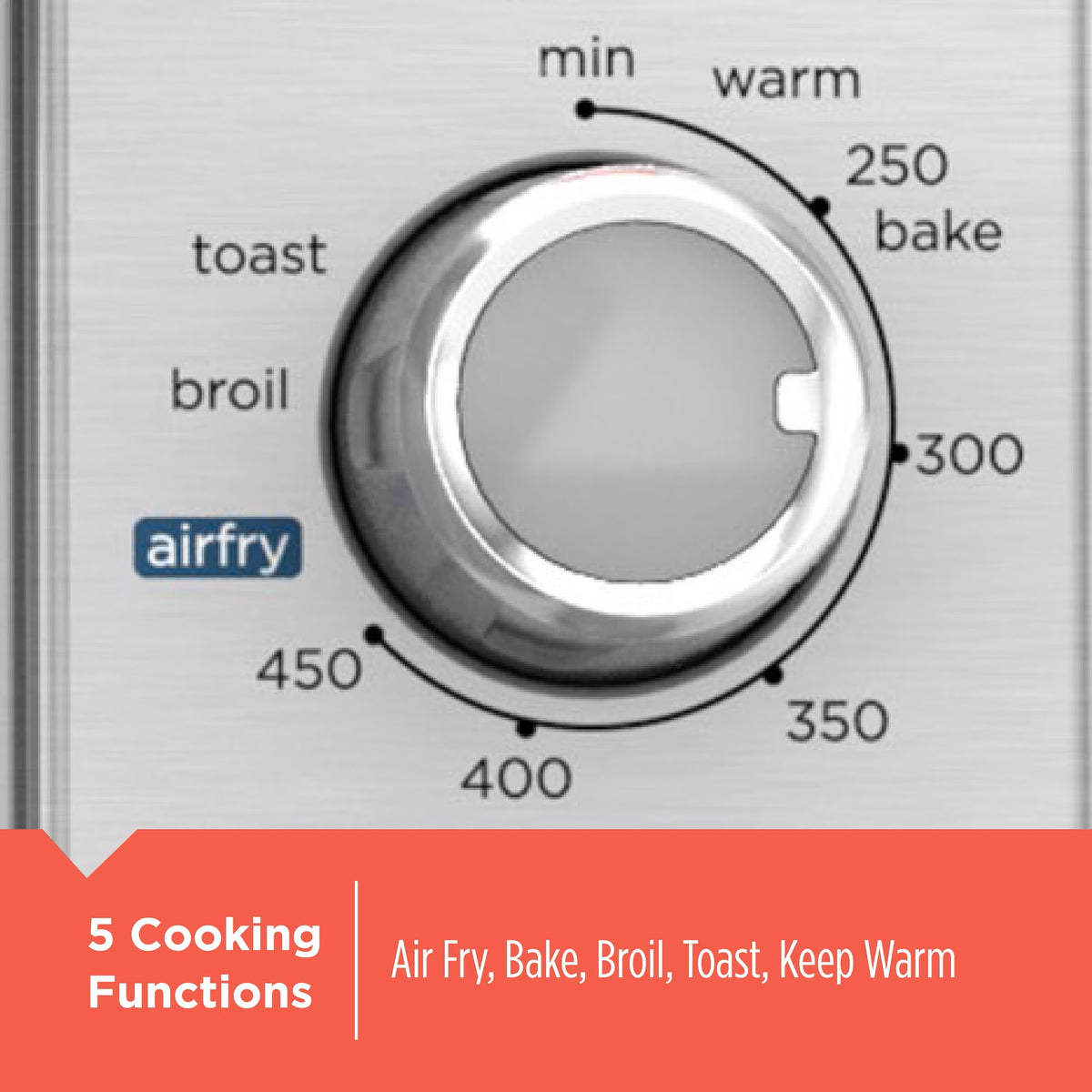 (New) BLACK+DECKER 6-Slice Crisp 'N Bake Air Fry Toaster Oven, .78 Cubic Feet Interior