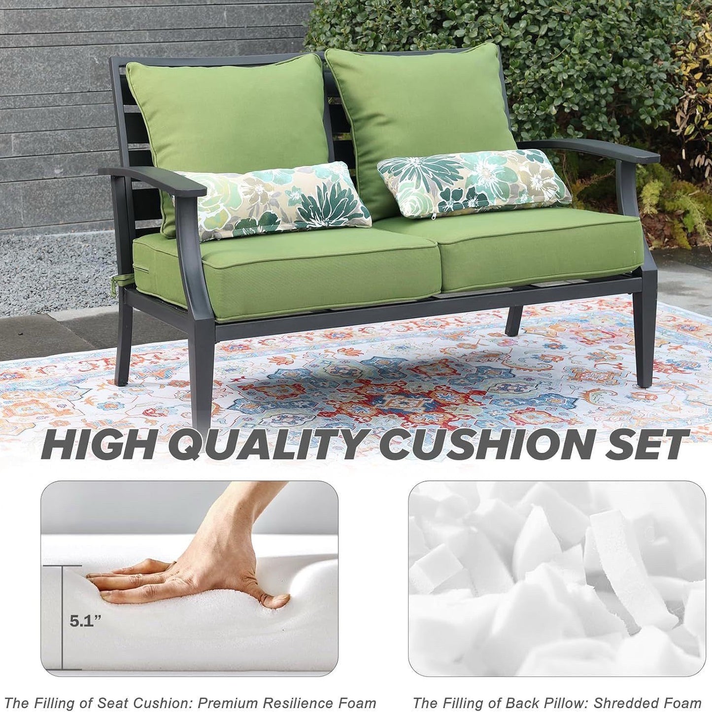 Outdoor Olefin Deep Seat Cushion Set