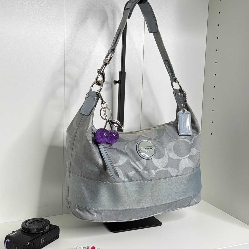 Coach Silver Shoulder Bag