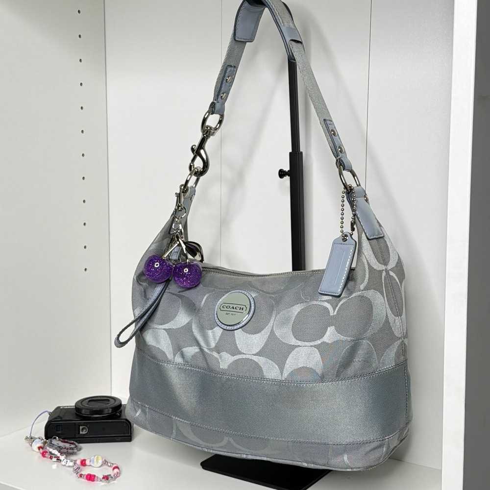 Coach Silver Shoulder Bag