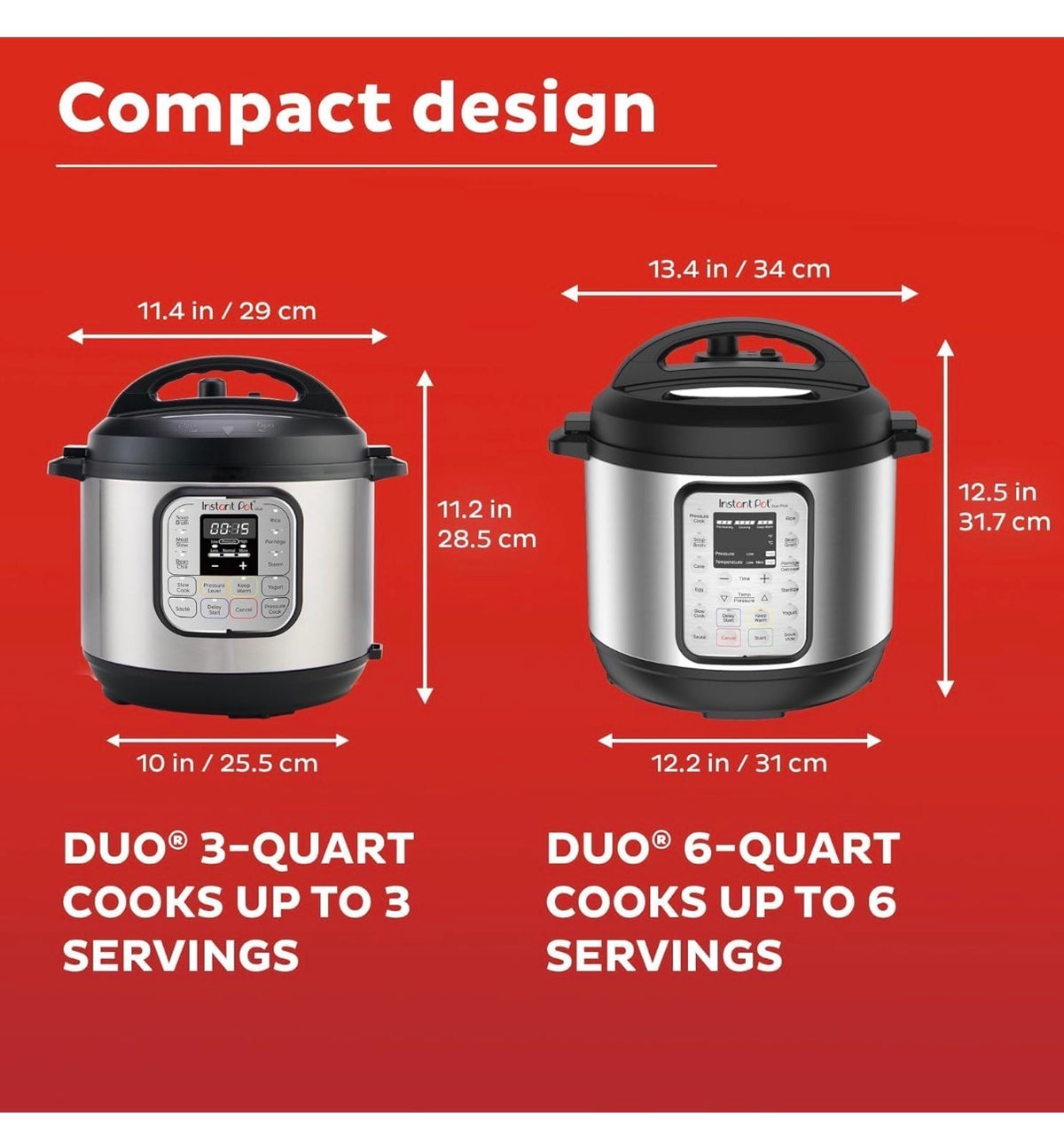 Instant Pot Duo 7-in-1 Mini Electric Pressure Cooker, Slow Rice Cooker, Steamer, Saute, Yogurt Maker, Warmer & Sterilizer Stainless Steel 3 Quart (New in Box)