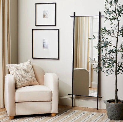 20 Inch X 20 Inch Matted to 5 Inch X 7 Inch Gallery Wall Frame (Black/Brass)