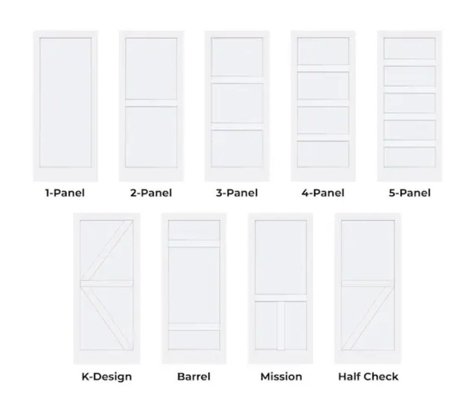 Reliabilt - 36 inch X 84 inch MDF Solid Core Single Barn Door (Hardware Included)