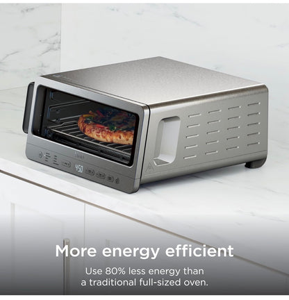 Ninja Flip Toaster Oven & Air Fryer, 8-in-1 Stainless Steel, SP151 Air Frye, Bake, Broil, Toast, Bagel, Dehydrate, Reheat, 1800W, Flip Up & Away, XL Capacity (New In Box)