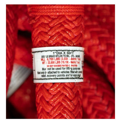 Factor 55 Extreme Duty Kinetic Energy Recovery Rope 1 Inch Diameter X 30 ft Length