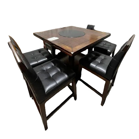 Convertible Dining Set W Lazy Susan