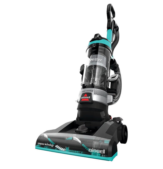 Bissell CleanView Rewind Pet Bagless Vacuum with Automatic Cord Rewind, Active Extension Wand for Hard-to-Reach Areas, Powerful Suction & Multi-Surface Cleaning (Black/Teal) (New in Box)