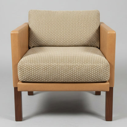 Brown Wooden Accent Chair