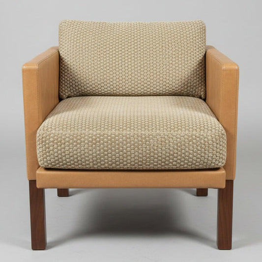 Brown Wooden Accent Chair