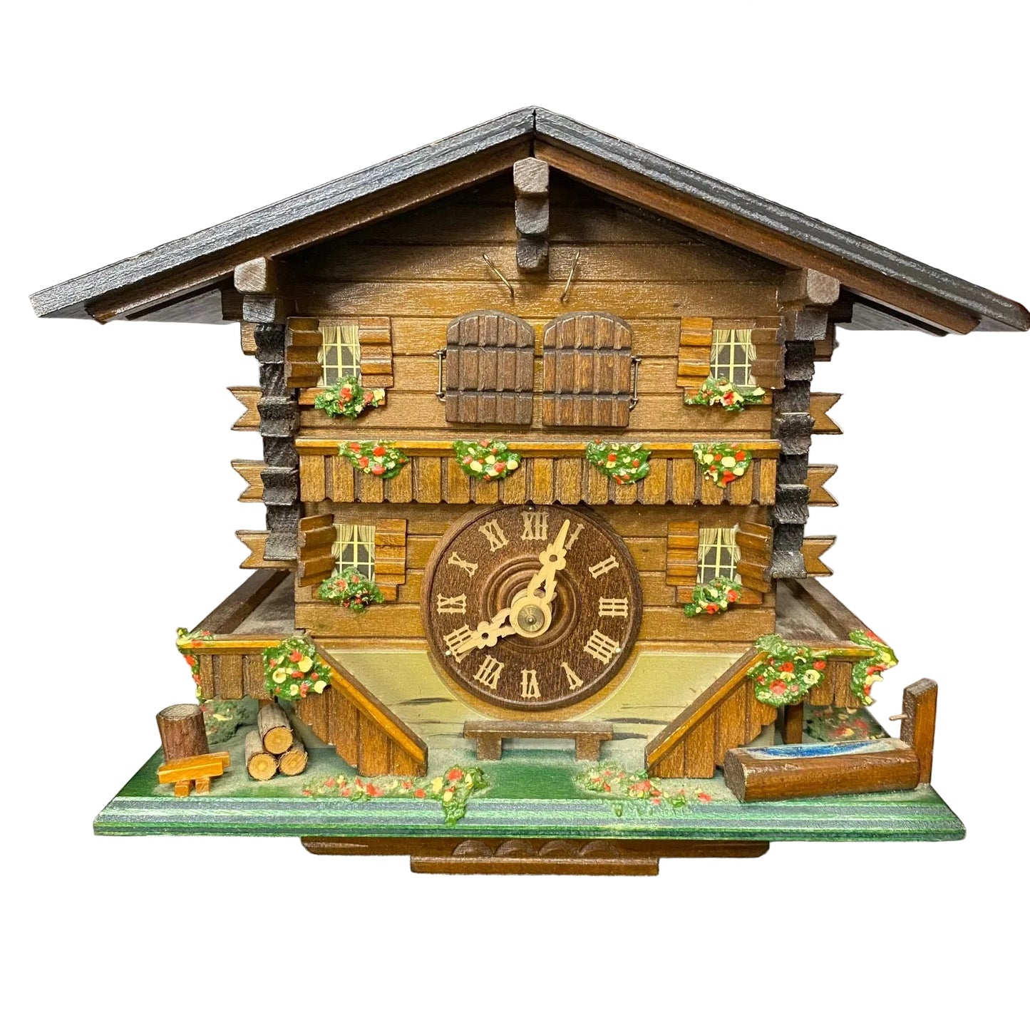 Edelweiss Der Fröhliche Wanderer Romance Cuckoo Clock Swiss Musical Movement