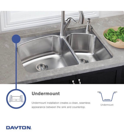 Dayton Undermount 23.5 Inch X 18.25 Inch Stainless Steel Single Bowl 18-Gauge Kitchen Sink (New in Box)