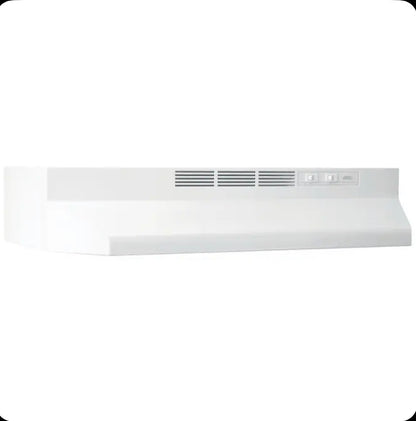 30 Inch Ductless Recirculating Under Cabinet Range Hood (White) (New in Box)