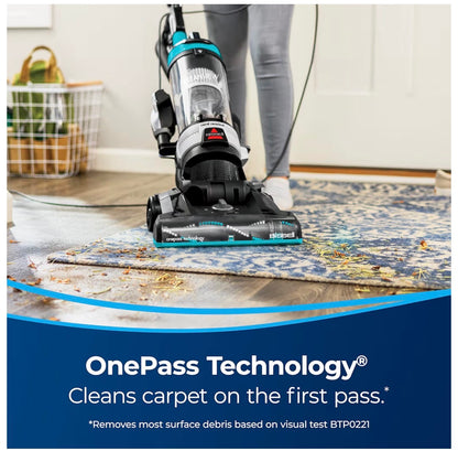 Bissell CleanView Rewind Pet Bagless Vacuum with Automatic Cord Rewind, Active Extension Wand for Hard-to-Reach Areas, Powerful Suction & Multi-Surface Cleaning (Black/Teal) (New in Box)