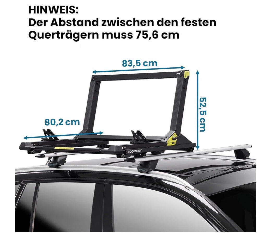 TooenJoy Heavy Duty Kayak Lift Assist Roof Rack, 100 Lbs Capacity Kayak Canoe Rooftop Loader, Elevating Assist System for Easy Loading (Black) (New in Box)