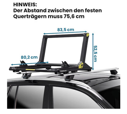 TooenJoy Heavy Duty Kayak Lift Assist Roof Rack, 100 Lbs Capacity Kayak Canoe Rooftop Loader, Elevating Assist System for Easy Loading (Black) (New in Box)