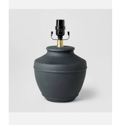 Ceramic Lamp Base Threshold Designed with Studio McGee (Black) (New)