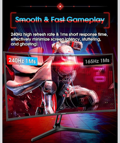 SANSUI 27" Curved 240Hz Gaming Monitor